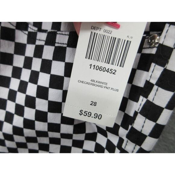 NWT Tripp NYC Daang Goodman Plus Size 28 Checkerboard Skinny Pants HOT TOPIC - Picture 5 of 16